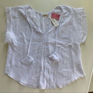 Just Living shirt | size: XL | color: white